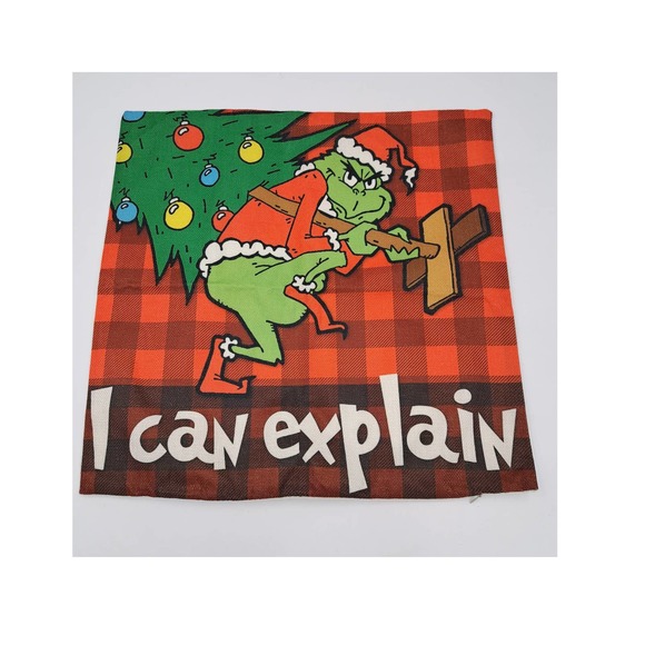 Grinch 4 Zippered Pillow Covers Couch Bed Christmas Holiday - Picture 4 of 12